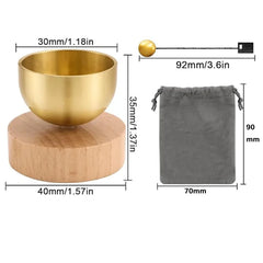 1pc Mini High Quality Singing Bowl Set for Meditation Yoga Relaxation Mindfulness Chakra Healing Clear Pleasant Tones Gift