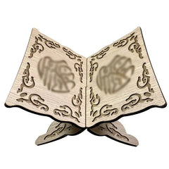 High Aesthetic Hollow Reading Stand, Wood Grain Recitation Stand