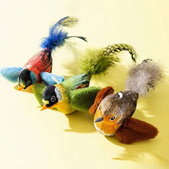 Bird Interactive Cat Toys Electric Sounding Birds Cat Chew Bite Plush Toys Cat Supplies Pet Shop