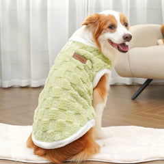 1.5-25kg Flannel Dogs Clothes Winter Warm Sweater Pet Clothing Golden Retriever Dog Coats Sweatshirt Pets Puppy Pullover Vest Pet Shop Pet Clothing