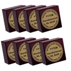 Sandalwood Soap, Men's Fragrance Soap, Long-Lasting Light Fragrance, Bath, Hand-Washing, Face-Washing Soap, Gentle Skin Care, Gift-Giving, Personal Use 65G/Piece