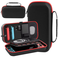 Large Storage Bag for Switch & OLED Portable Carrying Protective Case with 20 Game Slots Travel Bag for Joypad NS Accessories