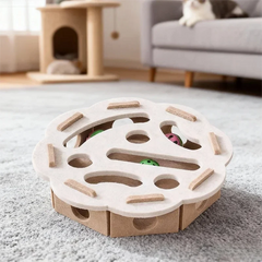 New Cat Puzzle Toy Felt Tunnel Box Cat Playing Toy With Ball Indoor Entertainment Hunting Indoor Kitten Toys Cat Supplies Pet Shop