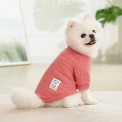 Classic Puppy Dog Knitting Sweater Winter Warm Pet Clothes for Small Dogs Cats Vest Pet Clothing Apparel French Bulldog Costume