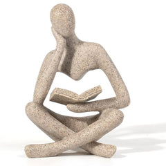 Abstract Thinker Resin Figurine – Modern Bookshelf Decor Office Furniture Decorative accessories