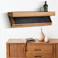Modern Minimalist Wall-mounted Wine Cabinet Wall Rack Storage Rack Suspended Wall Rack Hidden Floating Shelf Home Decoration Kitchen & Dining Furniture