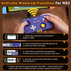 IINE Retro Pocket Chronos Controller Nintendo Layout, Hall Effect Joysticks, 1000Hz Polling Rate,Portable for Switch/PC/Mobile