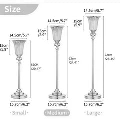 Wedding Centerpiece Vase, Floor Vase -Multi-Purpose Metal Vase for Christmas and Halloween Decorations, Party Events