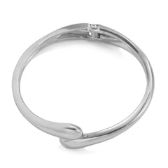 Chunky Waterdrop Open Cuff Bangle – Gold & Silver Bracelet