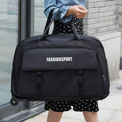 Large Capacity Carry-On Suitcase Handheld Travel Bag with Lock for Men And Women Short Business Trips Wheel Luggage Pull Bag