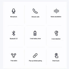 TWS Bluetooth Earphone Air Pro Wireless Earphone Sound Noise Cancelling Bluetooth Earbuds Touch Control Headphones