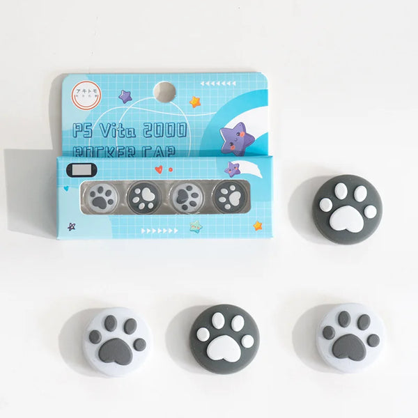 4pcs Silicone Soft Thumb Stick Grip Cap Joystick Cover For Sony PlayStation Psvita PS Vita PSV 1000 Fat/2000 Slim Protector Case