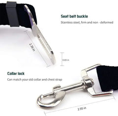 Adjustable Pet Cat Dog Car Seat  Belt Pet Seat Vehicle Dog Harness Lead Clip Safety Lever Traction Dog Collars Dog Accessoires Pet Shop