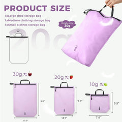 Travel Luggage Organizer Pouch Waterproof Zipper Packing Sacks Translucent Clothes Sorting Bag Suitcase Insert Accessories
