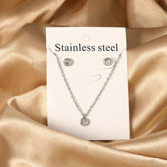 2PCS Stainless Steel Love Heart Pendant Necklaces – No Fade Jewelry Shipping Gold Color