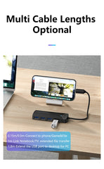 Yottamaster 5Gbps 4-in-1 USB3.0 Hub USB HUB Adapter Expansion Dock Ultra-Slim OTG Adapter Type C For PC iOS Computer Accessorie