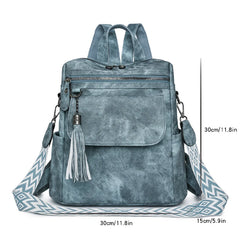 Ladies Daypacks Fashion Backpacks Women Big Travel Bagpack Large School Bags for Girls Solid Color Leather Rucksacks Female