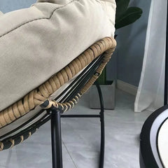 X&D Human Bird Nest Rattan Weaving Rocking Chair Leisure Sofa Home Balcony Single Lazy Corner Sofa Rocking Chair Rattan Chair Can Sleep Living Room Furniture
