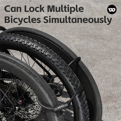 WEST BIKING Bicycle Lock 4 Digit Code 120cm Portable Anti-theft Steel Cable Lock Electric Scooter Security Cycling Accessories