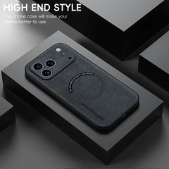 For Magsafe Leather Shockproof Phone Cases For iPhone 17 16 15 14 13 12 11 Pro Max 16e Plus Air Magnetic Wireless Charging Cover