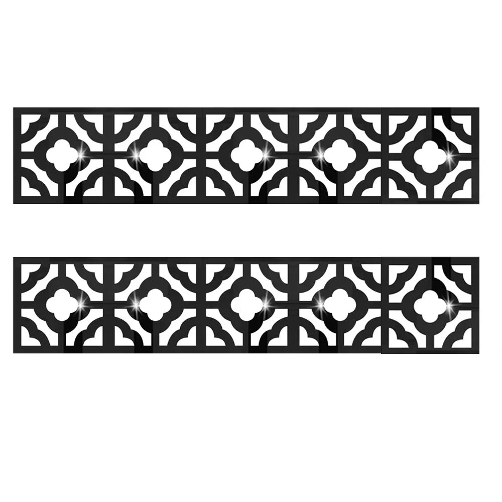 3D 5/10CM Square Self Adhesive Waist Line Mirror Wall Art Stickers for Living Room Ceiling Edge Strip Corner Line Wall Decor