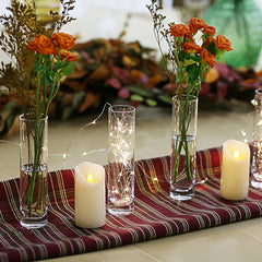 12 Pieces Glass Cylinder Vase, Clear Small Flower Vase, Home Decoration Vase, Party Decoration Vase, Suitable for Wedding Home Decor