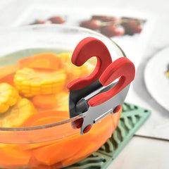 Pot Spoon Holder Pot Clip Holder Anti Scald Silicone Grip for Spoon Spatula Fork Cooking Utensils Spoon Rest Kitchen Tools, Kitchen Accessories