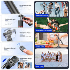 F16 1708mm Selfie Stick Tripod with Bluetooth Remote