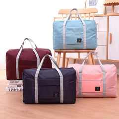 HOMEFISH Foldable Travel Duffel Bag for Airlines Carry on Bag for Women Lightweight Large Capacity Sports Weekend Trip Overnigh