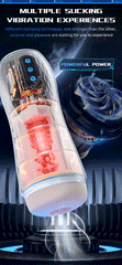 Male Masturbator Automatic Sucking Vibration Blowjob Machine Heating Pussy Penis Pump Masturbation Cup Sex Toys for Men Supplies