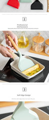 Silicone Spatula Cooking Utensils Beef Meat Egg Kitchen Scraper Wide Pizza Shovel Frying Non Stick Spatula Kitchenware Tools