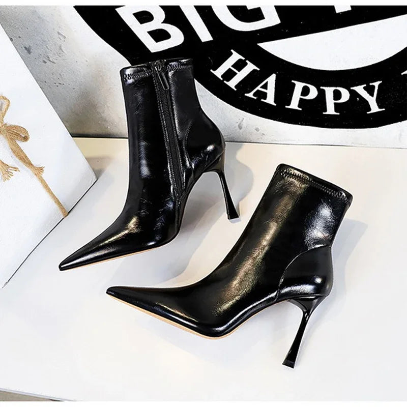 Women’s wear Pointed Toe Ankle Boots – Sexy High Heel Boots