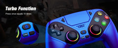 Controller For Playstation 5 PS5/PS5 Pro/Slim/PC,RGB Wireless Gamepad W/Hall Effect Trigger Marco/Turbo Anti-Drift Game Joystick