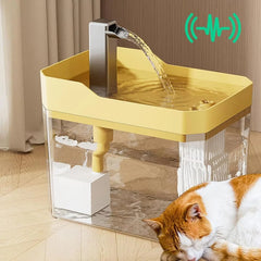 R USB Automatic Water Drinking Fountain Dispenser live water circulation Cat Water Bowl Removable with Pump Water Filter Silent