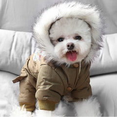 Winter Pet Dog Jumpsuit Warm Dog Clothes for Small Dogs Chihuahua Jacket Costumes Shih Tzu Coat Outfits