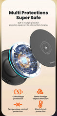 Toocki 15W Wireless Charger Pad Fast Wireless Charging Station for iPhone 15 14 13 12 Samsung Galaxy S23 S22 S21 S20 Airpods