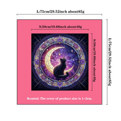 Divination Altar Cloth Civet Cat Tarot Tablecloth For Tarot Card Reading Decorative Voo-Polyester Oracle Card Mat