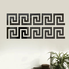 3D 5/10CM Square Self Adhesive Waist Line Mirror Wall Art Stickers for Living Room Ceiling Edge Strip Corner Line Wall Decor