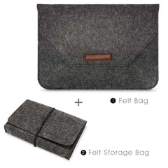 Wool Felt Laptop Bags Sleeve Cover 11" 13 15.6 inch For Macbook Air Pro Case For Notebook With Mousepad Or Power Mini-Pack Gift