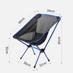 Outdoor moon chair, camping folding chair, portable leisure backrest chair, ultra-light aluminum alloy folding chair Comfortable