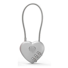Love Lock Wedding Lock Heart Love Combination Lock School Bag Backpack Trolley Box Concentric Lock Color Zinc Alloy