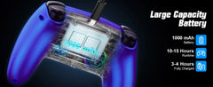 Controller For Playstation 5 PS5/PS5 Pro/Slim/PC,RGB Wireless Gamepad W/Hall Effect Trigger Marco/Turbo Anti-Drift Game Joystick