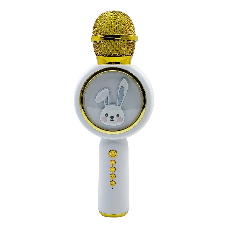 TWS Bluetooth-compatible Karaoke Microphone Wireless magic sound Microfone TF Speaker Sing Mic For Children Lovely Gift