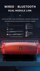 200W Peak Power Portable Bluetooth Speaker IPX7 Waterproof Outdoor HIFI Pillar Subwoofer Stereo Soundbox FM Radio TF Boom Box