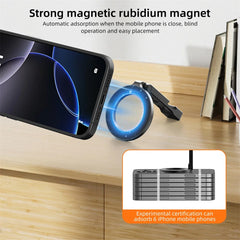 VRIG Magnetic Phone Holder Tripod Mount MagSafe Phone Stand W 1/4 Cold Shoe for iPhone 16 15 14 Samsung Phone Camera Accessories