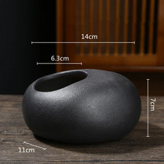 Chinese Style Flower Arrangement Ware Ceramic Flowerpot Flower Vase Bonsai Floral Accessories Jianshan Tool Home Decor