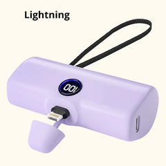 Fast Charging Power Bank Portable Charger External Battery for iPhone Samsung Huawei Xiaomi HONOR 5000mAh Type C or Lightning