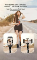 FGCLSY Bluetooth Handheld Gimbal Stabilizer Mobile Phone Selfie Stick Aluminum Alloy Adjustable Tripod for Smartphone Live