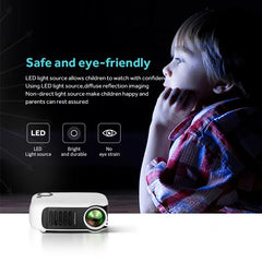A2000 Mini Projector Portable Home Cinema 3D LED Video Projector 4K 1080P Gaming Laser Beamer with HD Port for Smart TV Box