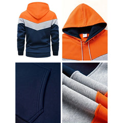 Men’s Tricolor Hoodie Tracksuit Set